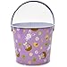 4 Pack Tin Metal Easter Pail Buckets 4.75” In 4 Assorted Designs Round Baskets Small Pails with Handles For Easter Egg Hunt Stuffers Kids Party Favors Supplies Candy Centerpieces by Gift Boutique