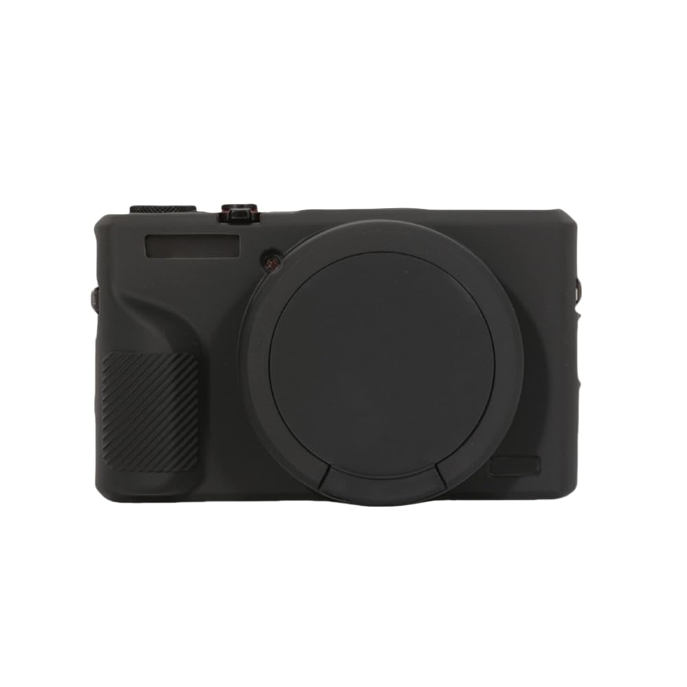 Photo 1 of STSEETOP Camera Case for Canon PowerShot G7X Mark III - Protective Silicone DSLR Skin with Lens Cover, Detachable Cage, Shockproof, Dustproof (Black)