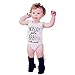 Toddler Summer Letter Printing Romper Bodysuit Love Vest T-shirt (Age:1-2Y, white )