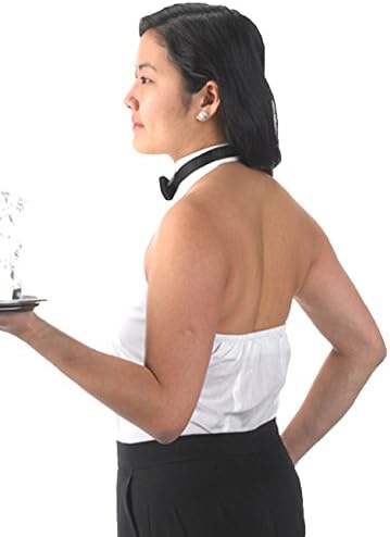 Henry Siegel Women's Tuxedo Shirt Poly/Cotton Halter Top