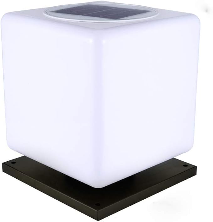 Energía Solar Simple Una luz y Dos Colores Columna Regulable Faros de