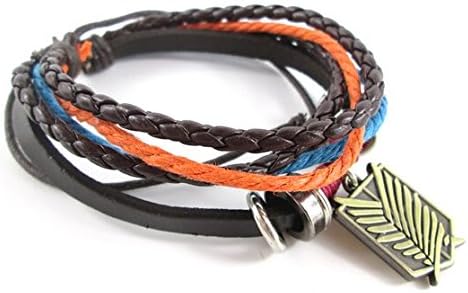 Japanese Animation Cosplay Attack on Titan One Piece Naruto Vintage Bracelet
