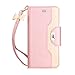 FYY Leather Case with Mirror for iPhone SE Case 2022 (3rd Gen)/iPhone SE Case 2020 (2nd Gen)/iPhone 7 Case/iPhone 8 Case 4.7