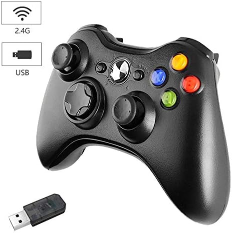 Cypin Xbox 360 Wireless Controller, 2.4GHz Xbox 360 Gamepad Joystick Wireless Controller for Xbox 360 Console and PC Windows 7/8/10