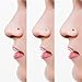 Charisma 10pcs 20G Nose Studs Bone Nose Ring Twist Stainless Steel Crystals Nose Studs Rings Bone Bar Pin Colored Piercing Jewelry, 3.0mm