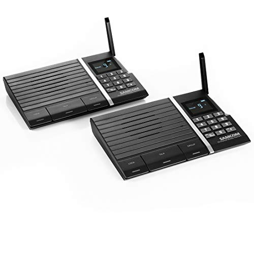 Samcom FTAN10A 10-Channel Wireless Intercom System for Home and Office 2 Stations (Pack of 2)
