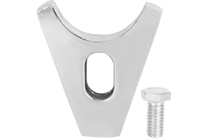 ARAMOX Chrome Steel Distributor Clamp Hold Down with Screw SBC Fit for CHEVY DISTRIBUTORS V8 & V6