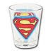 Superman Glitter Logo Shot Glass