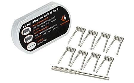 8 Stück GeekVape Fused Clapton Spule 2 In 1 6 Wraps