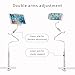 Flexible Mount Holder LINGCHEN Universal Adjustable Cell Phone Holder Tablet Bracket Flexible Long Arms Clip Clamp Mount Phone Stand for iPhone X iPhone 8 7 Plus iPad (120CM White)