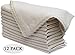 GFI Linen Club Flax(20% Linen,80% Cotton) Linen Cotton Cloth Dinner Napkin Natural, Napkins with metered Corners with lace, Pack of 12, Reusable, Soft Durable, Dining, Kitchen, (20x20 lace)