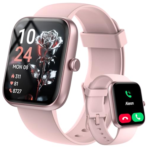 Smart Watch for Men Women with Bluetooth Call,Alexa Built-in Smartwatch,1.83"DIY Dial Fitness Watch with Sleep Heart Rate SpO2 Monitor,100+ Sport Mode,IP68 Waterproof Watch Compatible with Android iOS