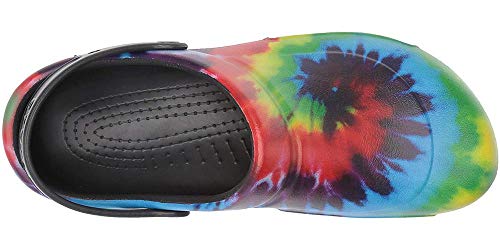 bistro tie dye crocs