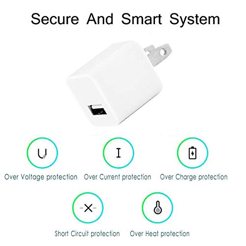 CaseyPop Phone Charger, 2 Sets Phone Charger Cable USB Wire Data Sync Charging Cord Compatible with iPhone X/8 Plus/7 Plus/6s/6 Plus/6s Plus/5/5s/5c/XS/XR/XS Max/iPad/iPod [White]
