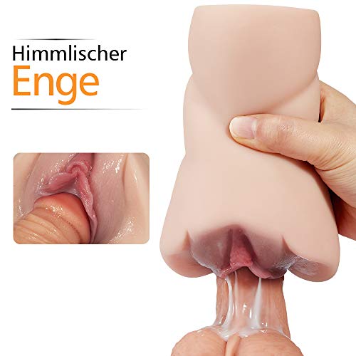 Fondlove Taschenmuschi Realistische Masturbator 3D Vagina für Männer mit Erotik Klitoris und Schamlippen Silicon Sex Masturbation Sexspielzeug Männer