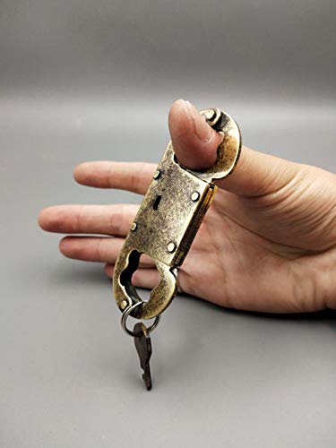 Finger Cuff Bondage Lock Metal Handcuffs Slave Restraint Toys, BDSM Erotic Tool Sex Product Couple Game,Brass