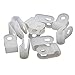 Yongcun Cable Clamp Cable Clips Cable Management White Nylon R type Screw Size M4 Cable OD 5.0mm Pack of 100PCS CCR4050