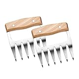 BBQGO Grill Barbecue Stainless Steel Meat Claws- Pulled Pork & Meat Claws Meat Shredder Forks And Smoking Accessories For Carving, Handling, Lifting