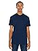 American Apparel Poly-Cotton Short Sleeve Crew Neck, Navy, Medium