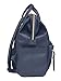 Kah&Kee Leather Backpack Diaper Bag with Laptop Compartment Travel School for Women Man (Navy, Medium)