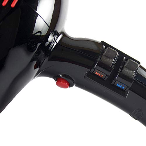 Parlux PAR4014 Professional 3800 Ionic and Ceramic Hair Dryer, Black, 2100 Watt