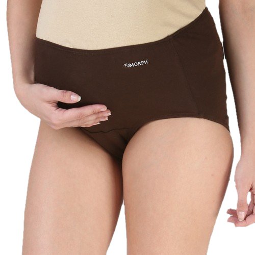 Morph Brown Maternity Panty/Soft Cotton Panty/Pregnancy Panty/Pregnancy Underwear/Comfortable fit Throughout Pregnancy