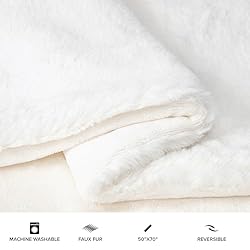 UGG 16796 Euphoria Plush Faux Fur Reversible Throw