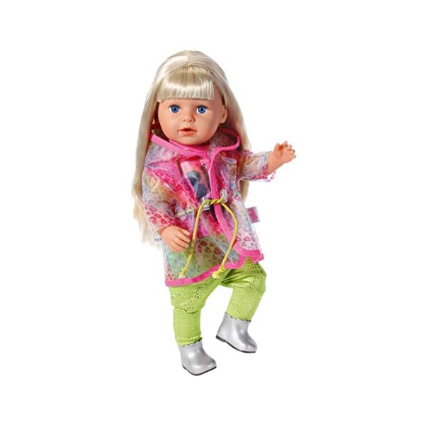 BABY Born 828328 Zapf Creation Puppenkleider - Designerkleidung mit Modeaccessoires - Deluxe Trendy Regenbogen Set – Bild 6
