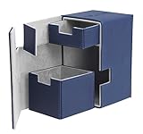 Flip N Tray Xenoskin Deck Case 100/120 Card, Blue