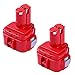 2 Packs 12 Volt 3000mAh Replacement Battery Compatible with 12V Battery Ni-Mh 1200 1220 1201 PA12 1222 1233S 1233SA 1233SB 1235 192681-5 Cordless Tools