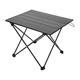 YuCheng Camp Table Folding Camping Table Portable Compact Table Heavy Duty Aluminum Rustproof Tabletop with Carry Bag for Outdoor Beach Picnic BBQ and Travel, Easy to Clean