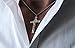 Heartland Store Men's Sterling Silver St Benedict & Gold Filled Crucifix Pendant + 24 Inch Rhodium Plated Chain & Clasp| USA Made