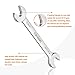 Ratchet Wrench Set, GOXAWEE 6 in 1 Combination Wrenches Multipurpose CRV Double Open-End Wrench Roll Home Hand Tool with Bag - 5Pcs Metric Size (6mm-32mm)