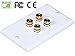 iMBAPrice Premium Banana Wall Plate - 4 Coupler Type Connectors Banana Plug Binding Post Wall Plate for 2 Speakers
