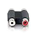 C2G 40646 RCA Stereo Audio F/F Coupler, TAA Compliant, Black - TAA Compliant