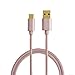 CableCreation Type C to Type A Cable, 1.6ft USB-C Fast Charge Cord, with 56K Ohm Resistor, Compatible MacBook 12-inch, Galaxy S9/S9 Plus, Pixel XL 2, 0.5M Rose Gold
