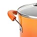 Rachael Ray Brights Nonstick Cookware Pots and Pans Set, 10 Piece, Orange Gradient