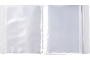 Album photo transparent étanche de 10 x 15 cm avec 40 pochettes, livre portable pour photos et souvenirs A6, organiseur de ph