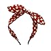 Qiabao Womens Red Polka Dot Bow Pin-Up Hair Band Headband (red)