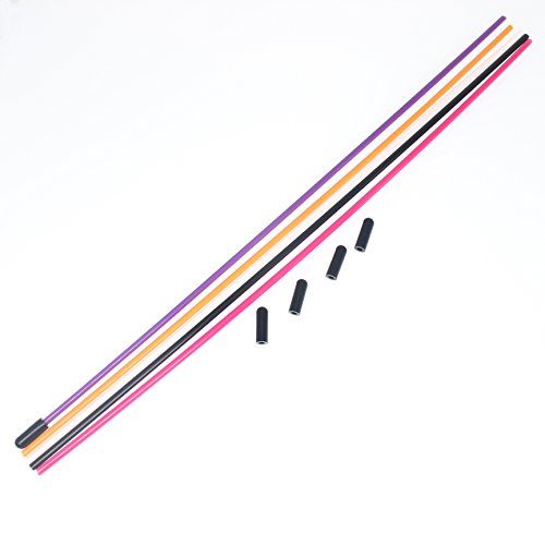 5-Pack HobbyPark Multicolor Plastic Antenna Tube with Cap for RC Model Cars Boats