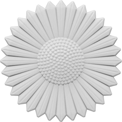 Ekena Millwork ROSC030X030NBLUF 3" W x 3" H x 3/8" P Small Noble Flower Rosette…