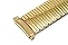 Speidel 15-18mm Gold Stainless Steel Flex Expansion Watch Band Strap Curved Ends About 6.4 iInches Long