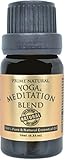 Yoga & Meditation Essential Oil Blend 10ml - 100% Natural Pure Undiluted Therapeutic Grade for Aromatherapy Scents & Diffuser - Natural Remedy for Anxiety & Depression Relief, Calming & Soothing