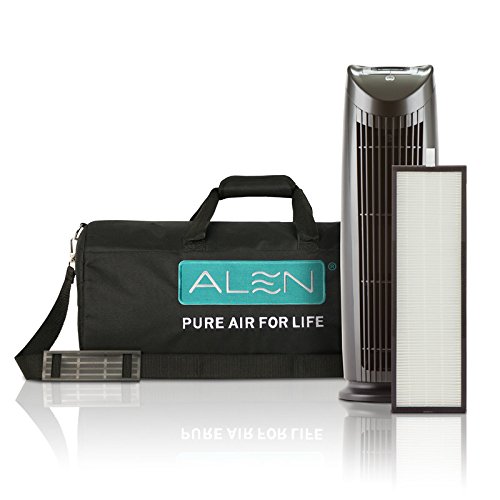 Alen T500 Tower Air Purifier Traveler Bundle with Travel Carrying Case and HEPA-Silver-Carbon Filter for Allergies