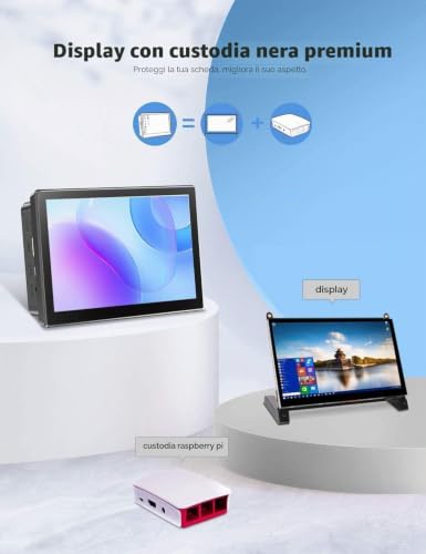 EVICIV 10.1 Inch Portable Capacitive Touchscreen Monitor for Raspberry Pi 5/4/3/2/Zero/B/Windows, 1920 x 1200 IPS Portable Screen