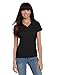 Classroom School Uniforms Teen-girlswomen's Junior Girls Short Sleeve Fitted Interlock Polo, Black, Large