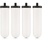British Berkefeld Doulton 8674 Ultra Sterasyl Ceramic Filter Candle for Countertop Gravity Water Filter System Short Mount 7" - 4 Pack