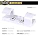 Large Cable Clips with Screw Attachment System | Reposition and Move Cables After Installation | Set of 20 | White - by Titan Grip