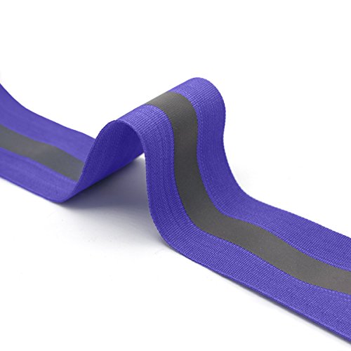 High Visibility Reflective Tape Strip, Fabric Florescent Reflective Safety Tape Sew-on Warning Safety Trim (Blue, 1.97in0.79in) - Thumbnail 3