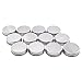 U-Pack 12 pieces of French Square Glass Spice Bottles 6 oz Spice Jars with Silver Metal Lids, Shaker Tops, and Labels by U-Pack